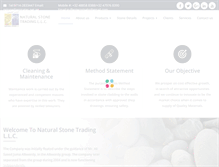 Tablet Screenshot of natstones-uae.com
